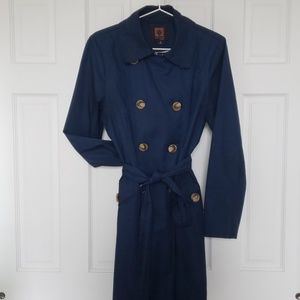 Ann Klein Trench Coat (navy)